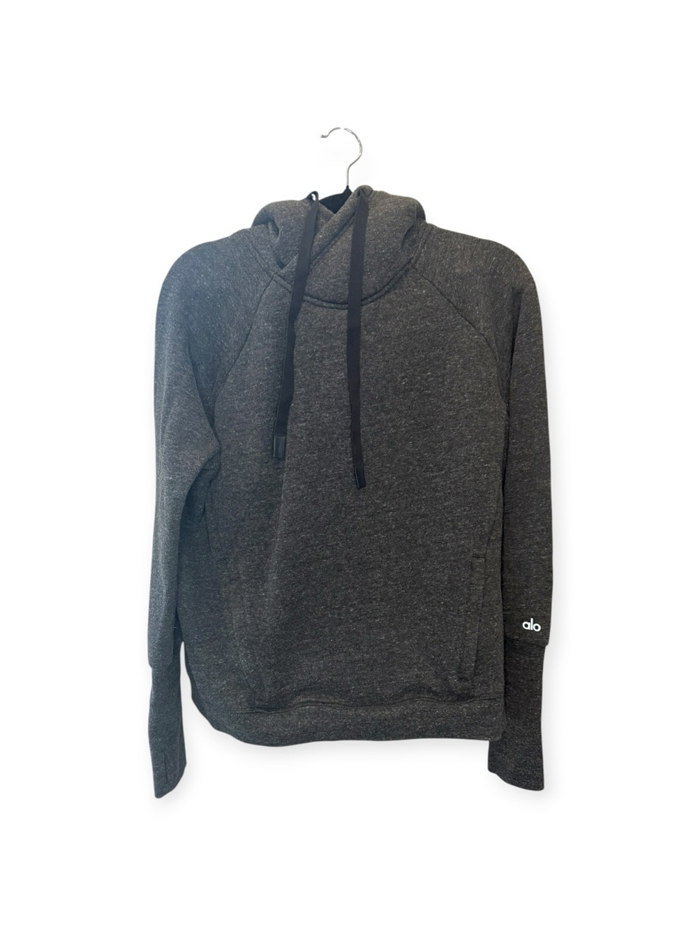 ALO Yoga Men's Charcoal Gray Pullover Hoodie